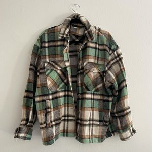 Oversized shirt jacket